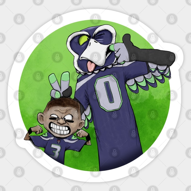 Russell and Blitz Sticker by DeadHand